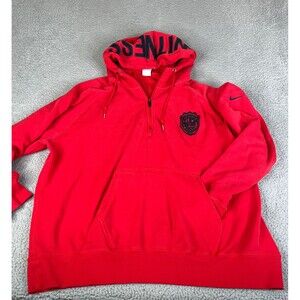 Nike Lebron James Witness Hoodie 3XL Red Sweatshirt Sweater Y2K Distressed Spots